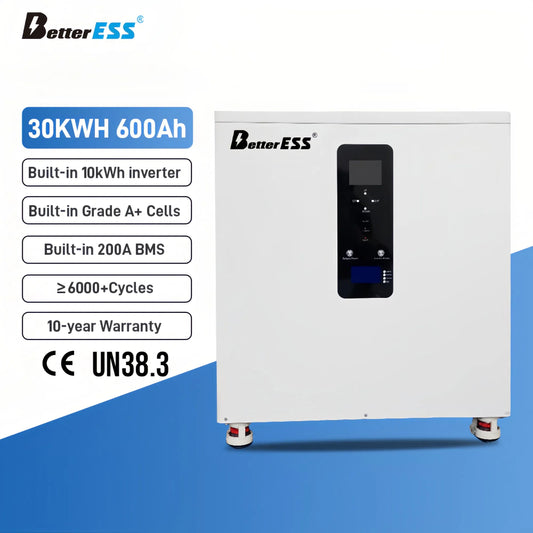 51.2V 15kWh / 20kWh / 30kWh Single Phase Off-Grid All-in-One Energy Storage System with 10kW Inverter | LiFePO4 Home Solar Battery Backup