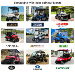 BetterESS 48V 105AH Lithium Golf Cart Battery, 100A BMS, 4000+ Cycles LiFePO4 Battery