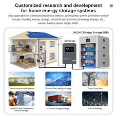 JK Smart BMS Active balance 16S 48V 200A Home Energy Storage Battery Pack Accessories