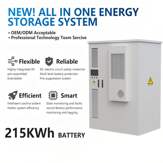 High Voltage 768V 215KWH Cabinet Solar Power Energy Storage System Container BESS