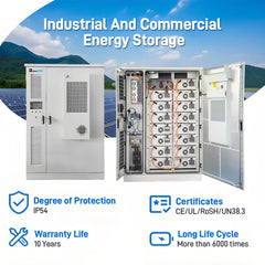 High Voltage 768V 215KWH Cabinet Solar Power Energy Storage System Container BESS