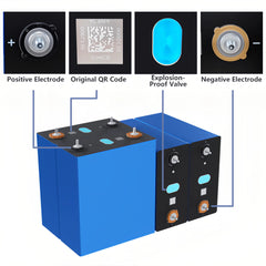GOTION 340Ah LiFePO4 3.2V Grade A Battery Cells For Solar Storage, RV, EV, PV