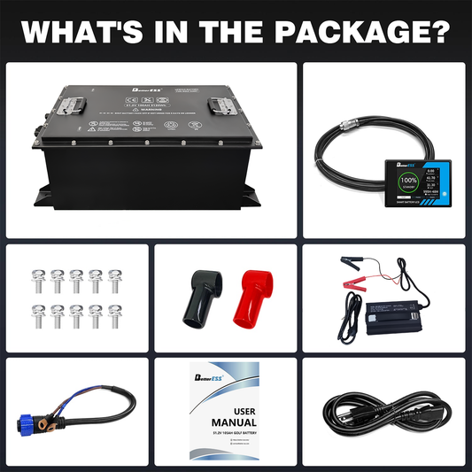 BetterESS 48V 105AH Lithium Golf Cart Battery, 100A BMS, 4000+ Cycles LiFePO4 Battery
