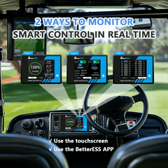 BetterESS 48V 105AH Lithium Golf Cart Battery, 100A BMS, 4000+ Cycles LiFePO4 Battery