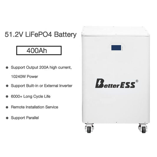 51.2V 400Ah 200A 20KWH Lithium Energy Storage Battery Support Parallel