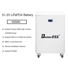 51.2V 400Ah 200A 20KWH Lithium Energy Storage Battery Support Parallel