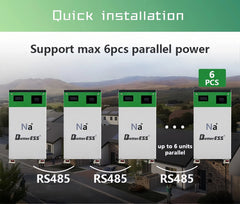 48V Sodium-ion All-in-one Machine 10kWh 200Ah Lifepo4 Battery Pack Solar Home Energy Storage Battery
