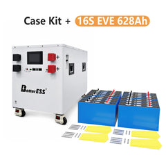 Комплект батерии EVE MB56 628Ah 48V/51.2V 32KWh LiFePO4 „Направи си сам“ с JK 300A BMS, въздушен превключвател и активно балансиране за соларно и автономно съхранение на енергия