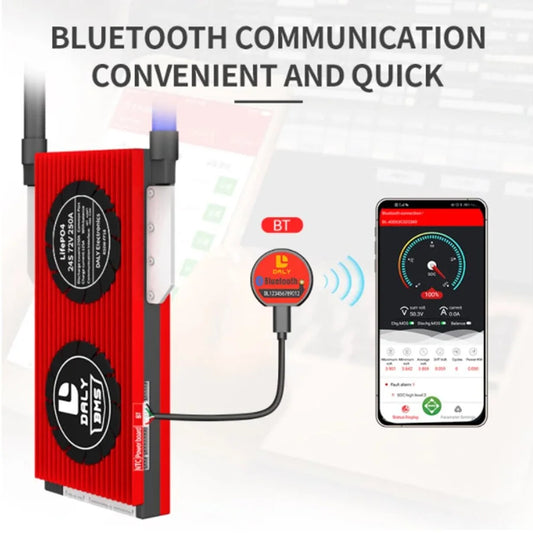 Daly Smart BMS Lifepo4 100A-400A for 12.8V 24V 48V Lifepo4 Battery