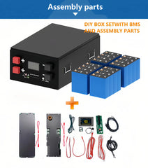BetterESS 51.2V 340Ah LiFePO4 DIY Battery Box Kit – with JK 200A Bluetooth BMS & 2A Active Balancer