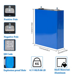 EVE LF230 3.2V 230Ah LiFePO4 Battery Cells - Grade A Single stud