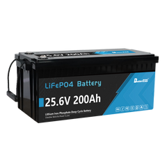 24V 200Ah LiFePO4 Battery Built-in 200A BMS with Bluetooth, Self-heating and Active Balancer