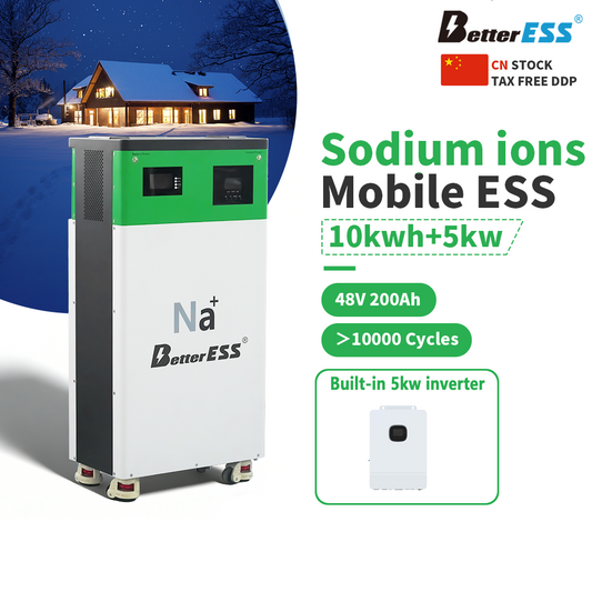 48V 10kWh 200Ah All-in-One Sodium-ion Battery Solar Home Energy Storage System