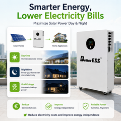 5kWh Balcony Solar Battery Storage System 2400W Plug & Play LiFePO4 Energy Storage