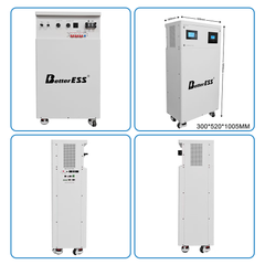 51.2V 206Ah 10kWh All-in-One LiFePO4 Mobile ESS with 5kW Hybrid Off-Grid Inverter, BMS & MPPT