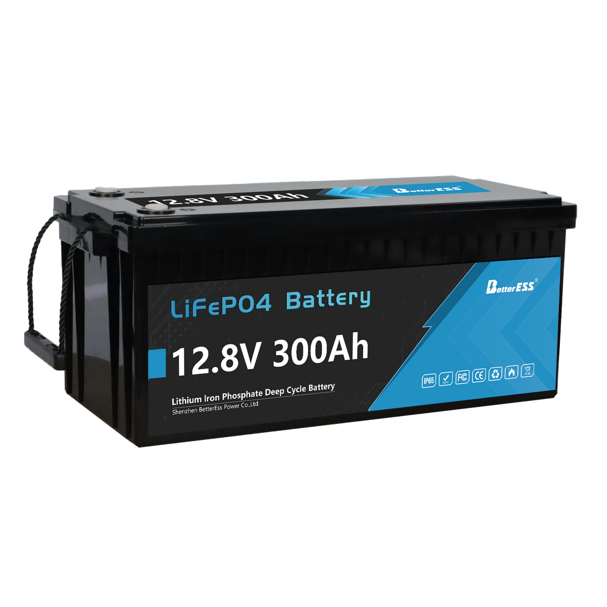 Batterie lithium-ion auto-chauffante Better-ess 12 V 300 Ah LiFePO4 avec Bluetooth et BMS 200 A intégré