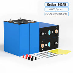 GOTION 340Ah LiFePO4 3.2V Grade A Battery Cells For Solar Storage, RV, EV, PV