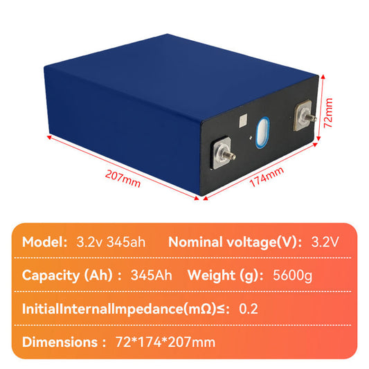 REPT 3.2V 345Ah LiFePO4 Energy Storage Battery Cell-High quality Grade A+ with QR Code