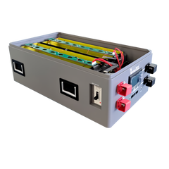 Kit de batterie Better-ess DIY 51,2 V 280 Ah 304 Ah 314 Ah LiFePO4 avec BMS JK 200 A, avec interrupteur pneumatique (disjoncteur CC), boîtier de batterie empilable à monter soi-même avec équilibrage actif 2 A 