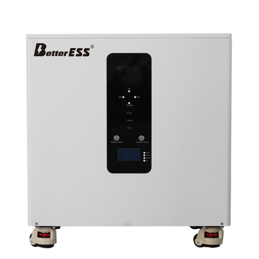 BetterESS 51.2V 400Ah 20kWh All-in-one Mobile ESS Built-in 10kW or 12KW Hybrid off-grid Three Phase Inverter 220V/230V,BMS,Equalization Module