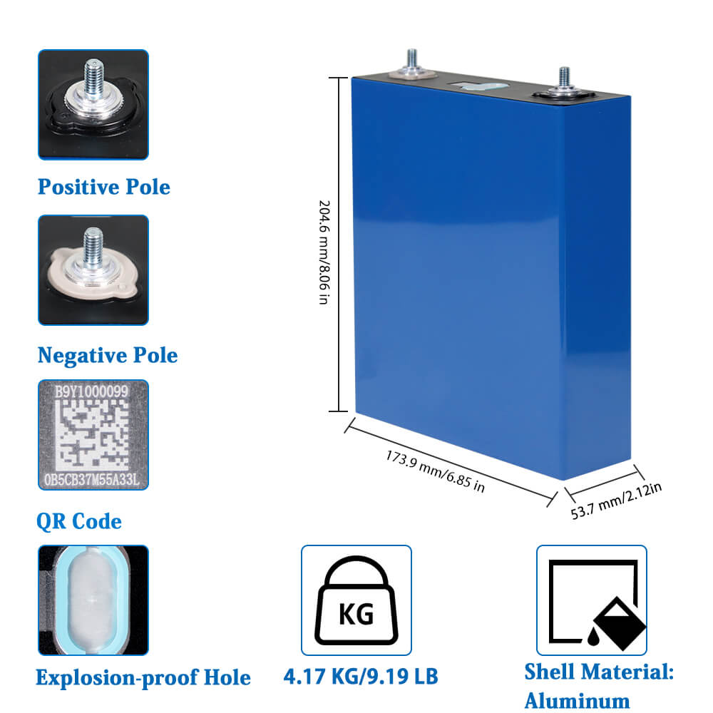 CALB 3.2V 230Ah LiFePO4 Battery Cells - Brand New Grade A with QR Code