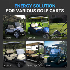 BetterESS 48V 105AH Lithium Golf Cart Battery, 100A BMS, 4000+ Cycles LiFePO4 Battery