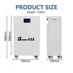 Batterie LiFePO4 mobile améliorée 48 V 51,2 V 300 Ah 15 kWh avec équilibreur actif