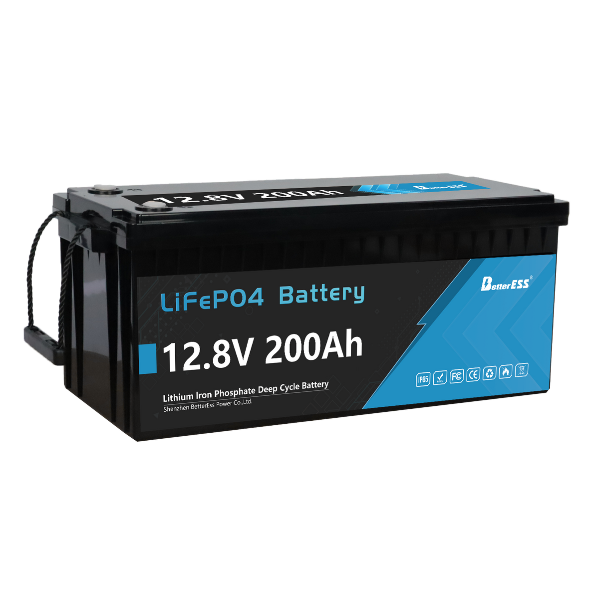 BetterEss Self-Heating 12V 200Ah LiFePO4 Lithium Battery with Bluetooth, Built-in 200A BMS