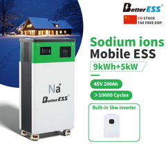 45V 9kWh 200Ah All-in-One Sodium-ion Battery Solar Home Energy Storage System