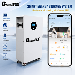 New 16kWh All-in-One LiFePO4 Home Battery Storage System | Built-in 5kW Inverter, 120A Active Balancing BMS, Bluetooth & APP