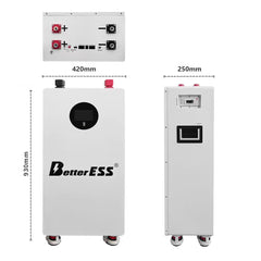 Batería DIY de 45 V 200 Ah y 9 kWh de iones de sodio con BMS de 200 A, WiFi, Bluetooth y APP para sistemas solares de almacenamiento de energía domésticos