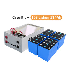 48V 16S 280Ah-314Ah DIY Vertical JK Box Battery Kits with JK Inverter 200A BMS and Wheels