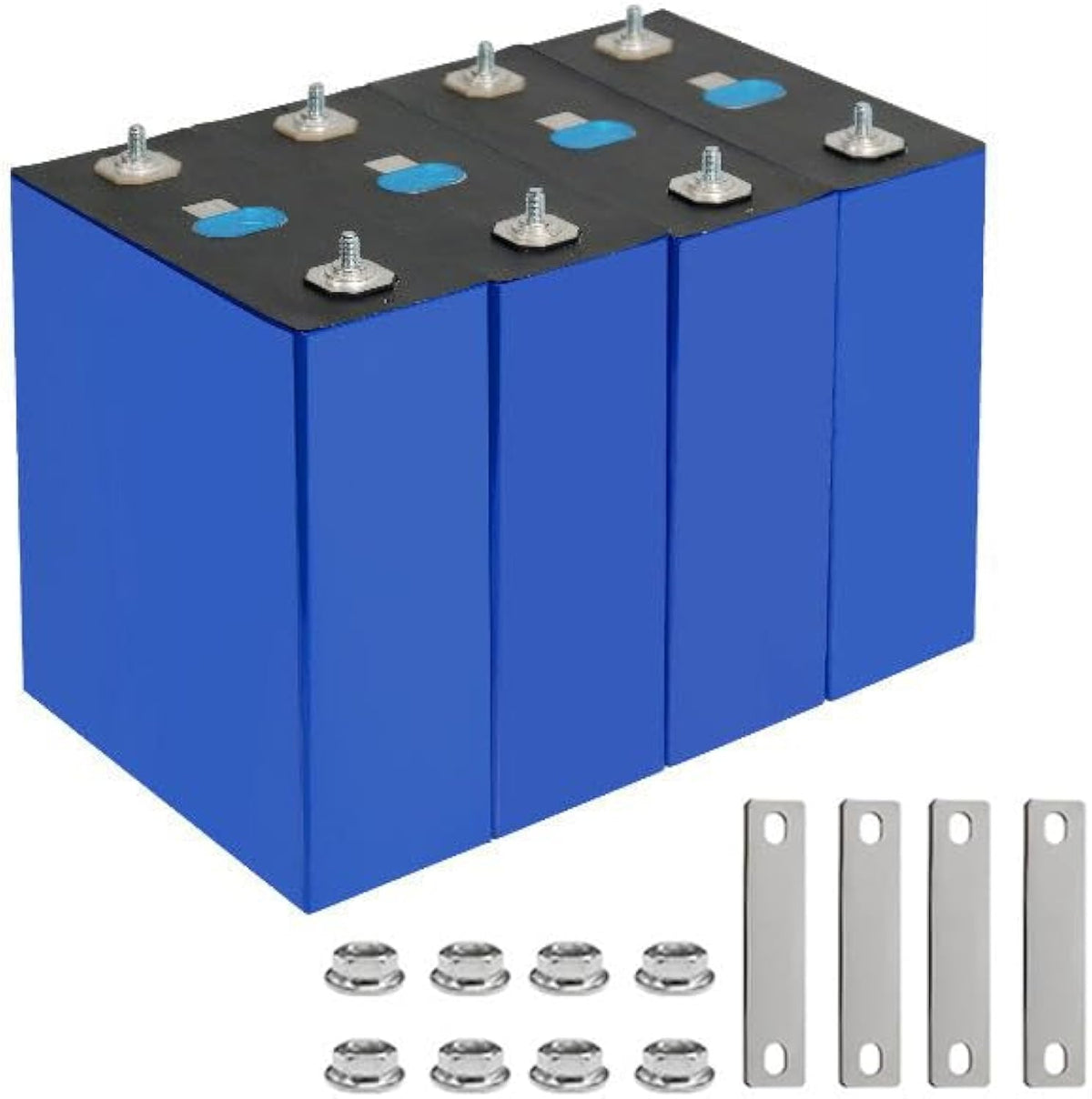 Batterie LiFePO4 EVE 314 Ah | Cellule prismatique haute capacité 3,2 V avec bornes filetées M8 pour énergie solaire, stockage d'énergie domestique, véhicules électriques et camping-cars.